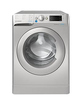 Product photograph of Indesit Bwe91496xsukn 9kg Load 1400rpm Spin Washing Machine - Silver from very.co.uk