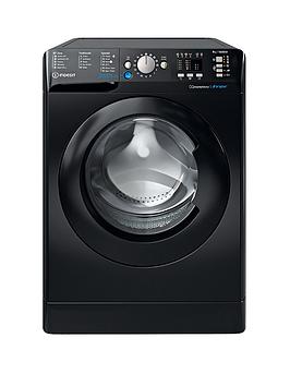 indesit bwa81684xkukn 8kg load, 1600rpm spin washing machine - black