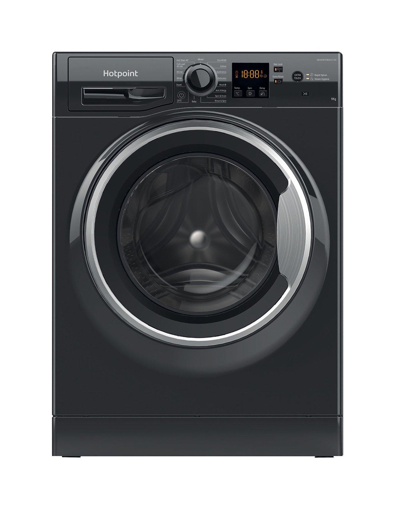 Image 1 of 7 of Hotpoint NSWM965CBSUKN 9kg Load,&nbsp;1600rpm Spin Washing Machine - Black