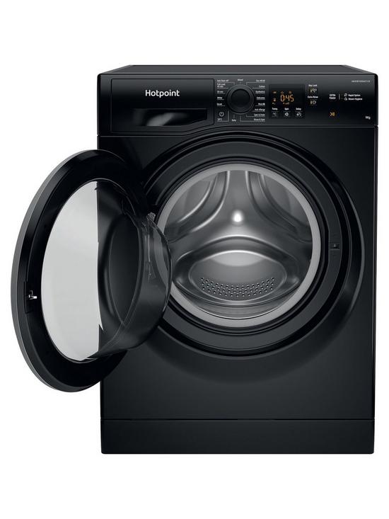 stillFront image of hotpoint-nswm965cbsukn-9kg-loadnbsp1600rpm-spin-washing-machine-black