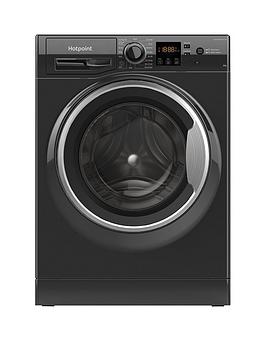 Hotpoint Nswm845Cbsukn 8Kg Load, 1400Rpm Spin Washing Machine - Black
