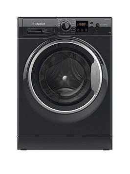 Hotpoint Nswm864Cbsukn 8Kg Load, 1600Rpm Spin Washing Machine - Black