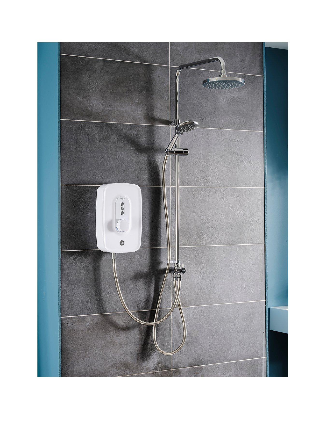Product photograph of Triton Danzi Duelec White 9 5kw from very.co.uk