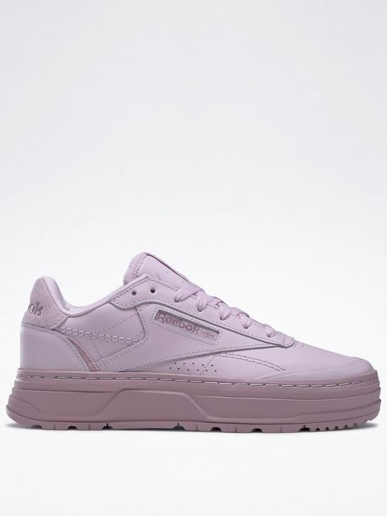front image of reebok-club-c-double-geo-shoes-beige