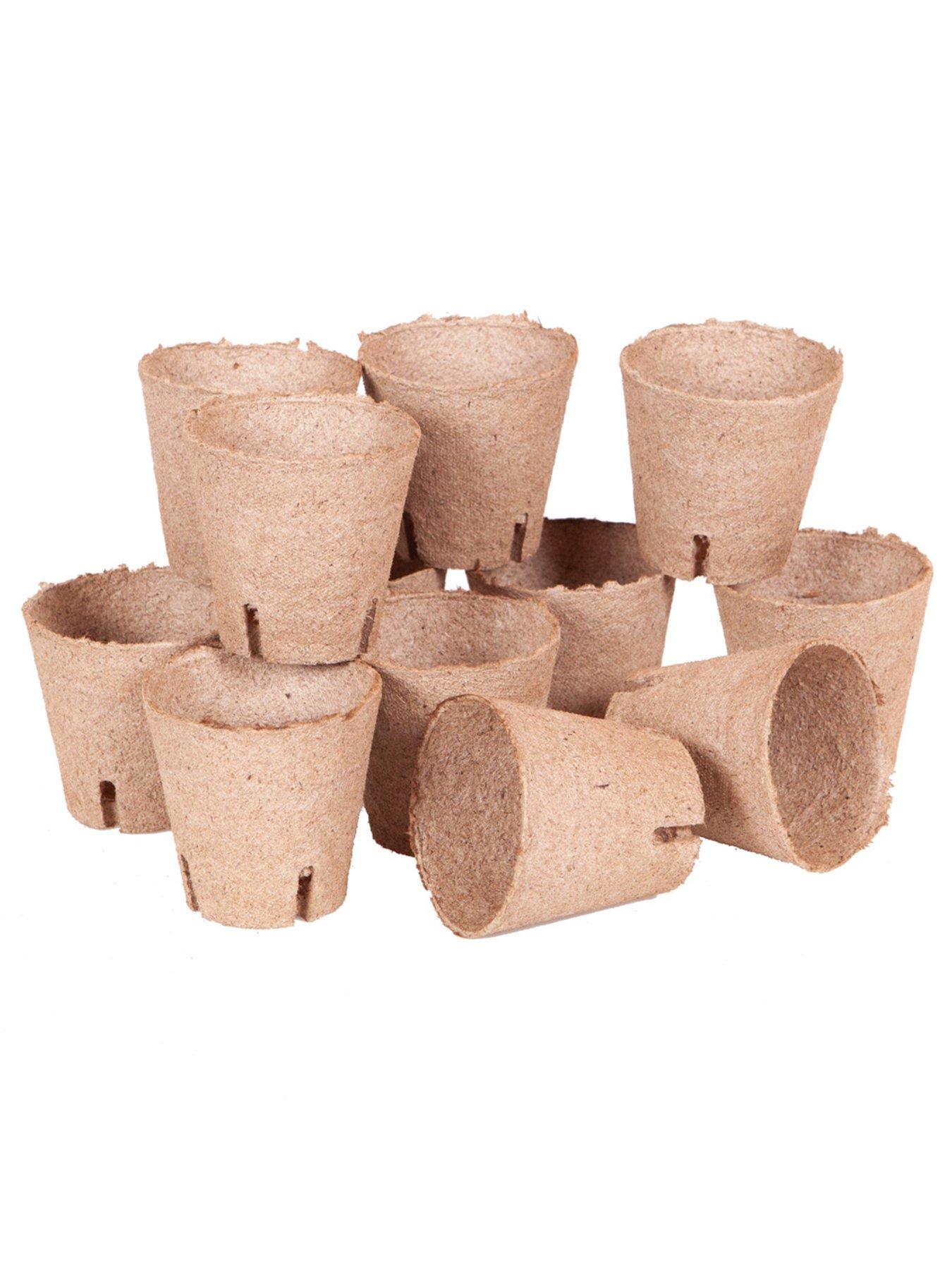Product photograph of Jiffy Bio Pot Refill Pack 12 X 8cm Pots from very.co.uk
