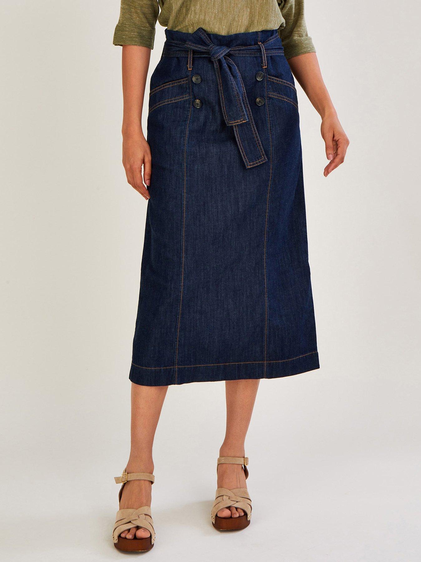 Button front outlet skirt uk