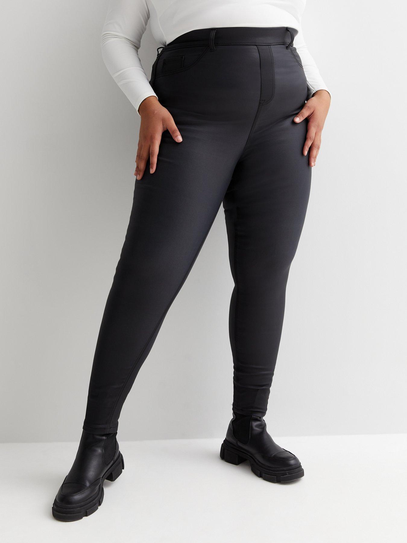 Curves Black Coated Jegging