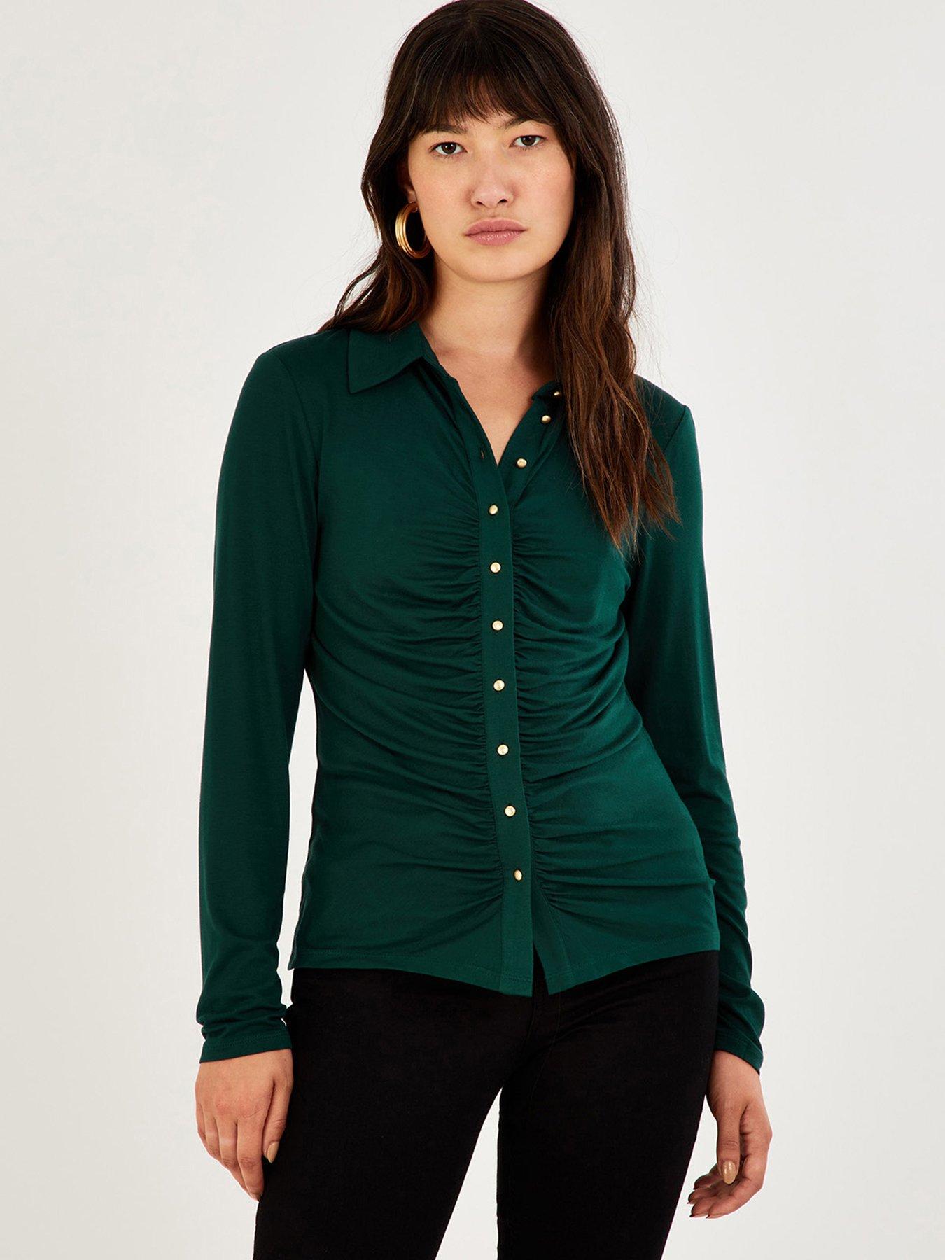 WOMEN FASHION Shirts & T-shirts Tunic Asymmetric discount 64% Firenze tunic Green L 