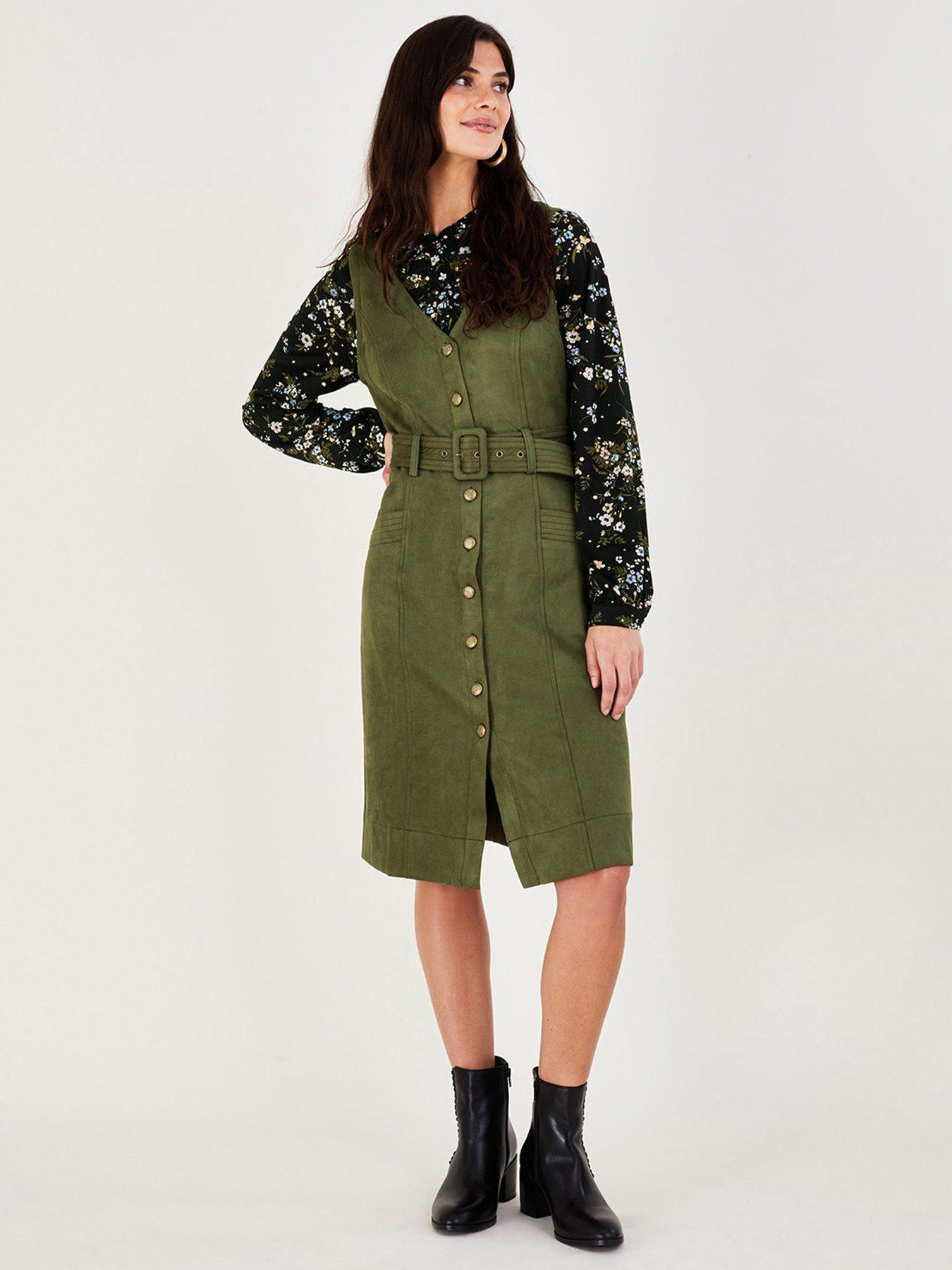 Monsoon khaki hot sale dress