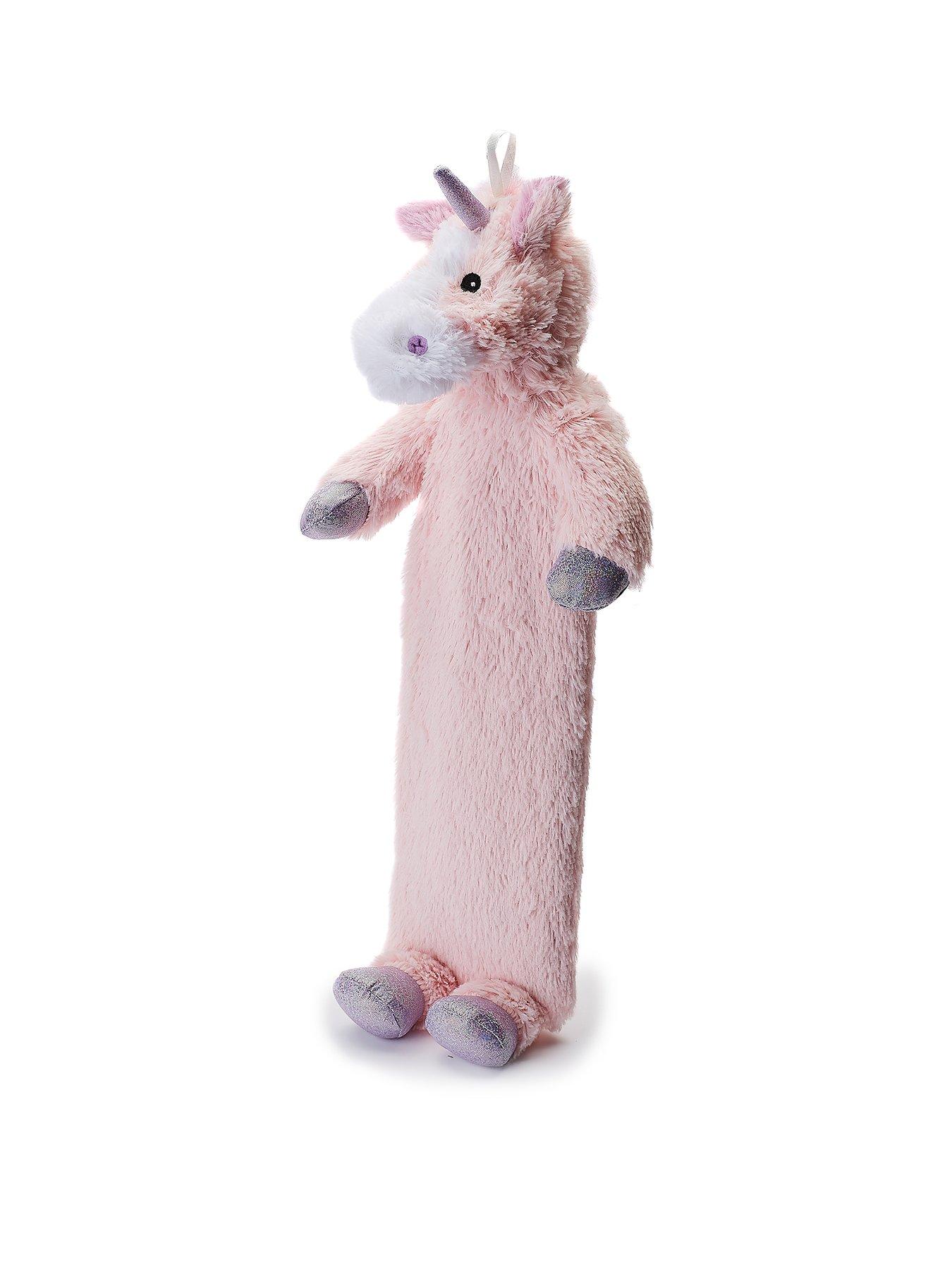 Product photograph of Warmies 3d Hot Water Bottle - Pink Unicorn from very.co.uk