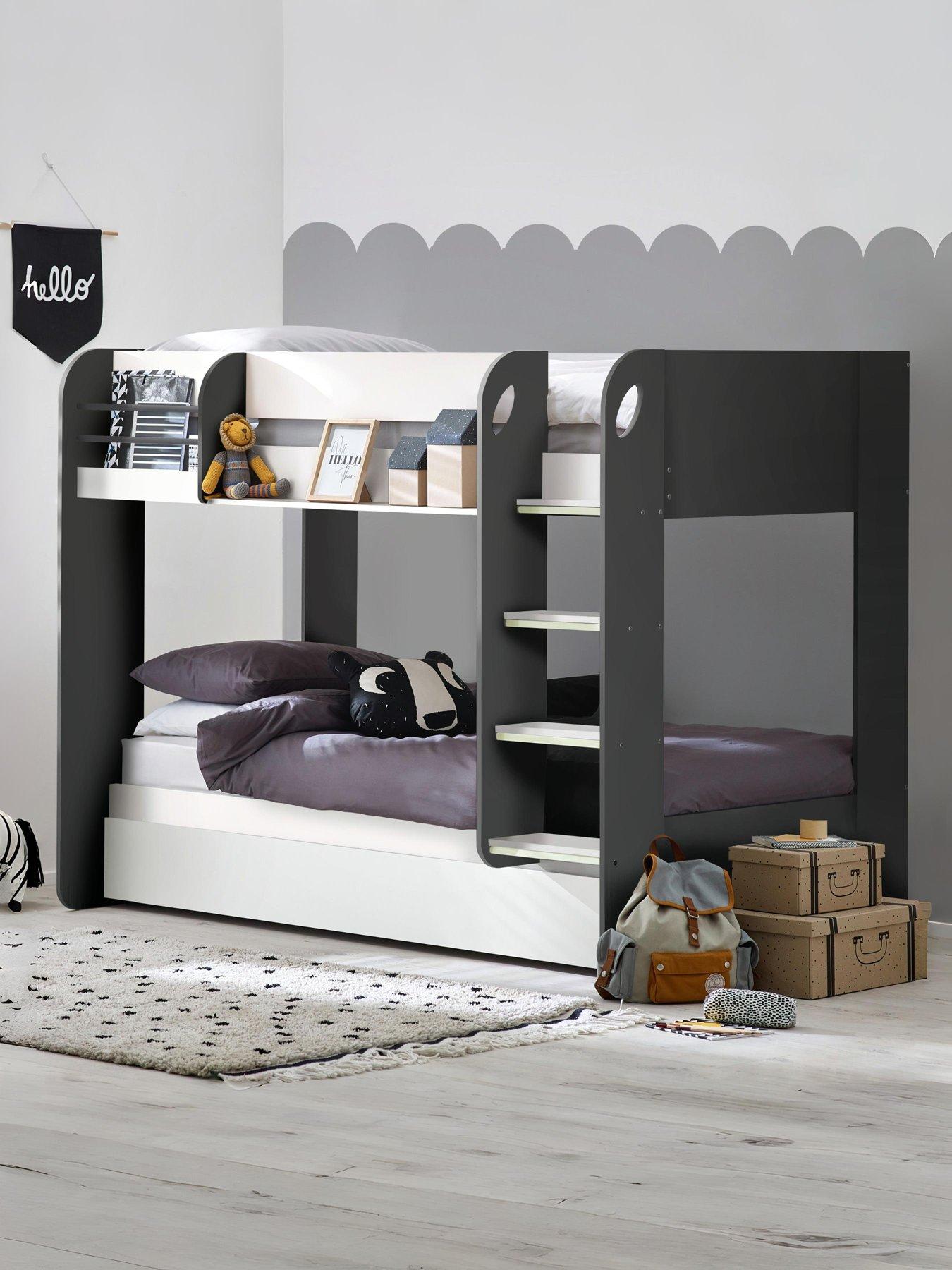 undefined Mars Bunk and Pull Out Underbed - Charcoal/White