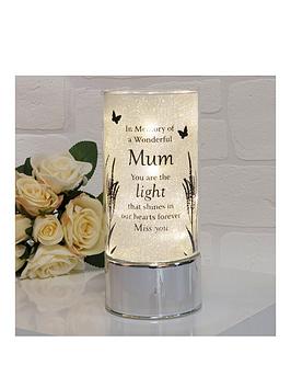 Product photograph of In Memory Of A Wonderful Mum Light Tube from very.co.uk