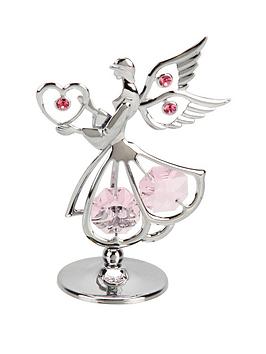 Product photograph of Crystocraft Sacred Angel With Heart Ornament from very.co.uk