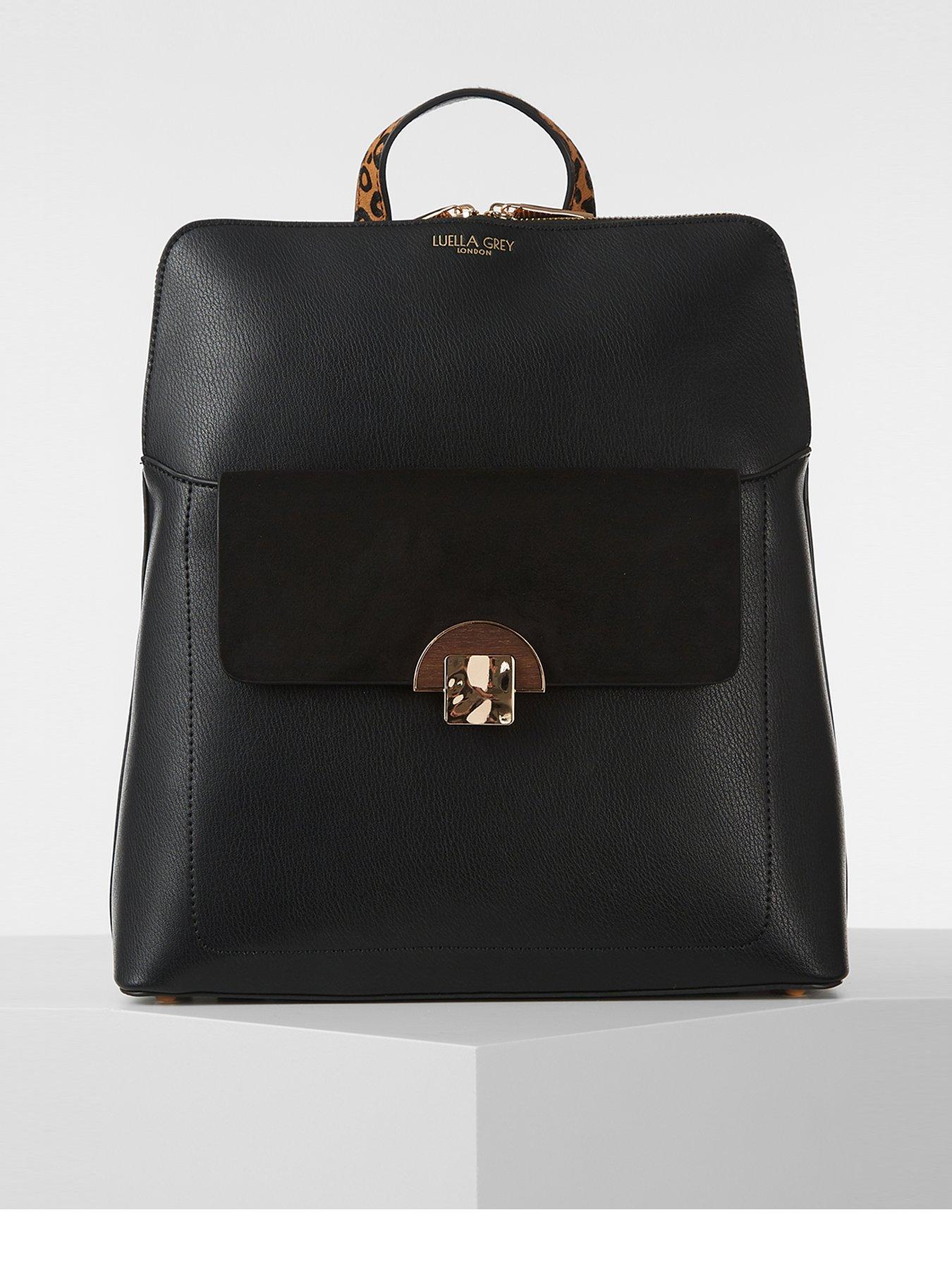 Luella Grey Pippa Laptop Backpack - Black | very.co.uk