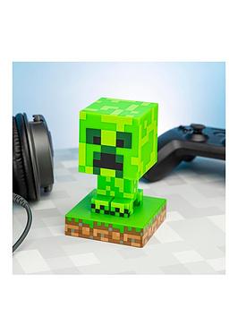 Product photograph of Minecraft Creeper Icon Light from very.co.uk