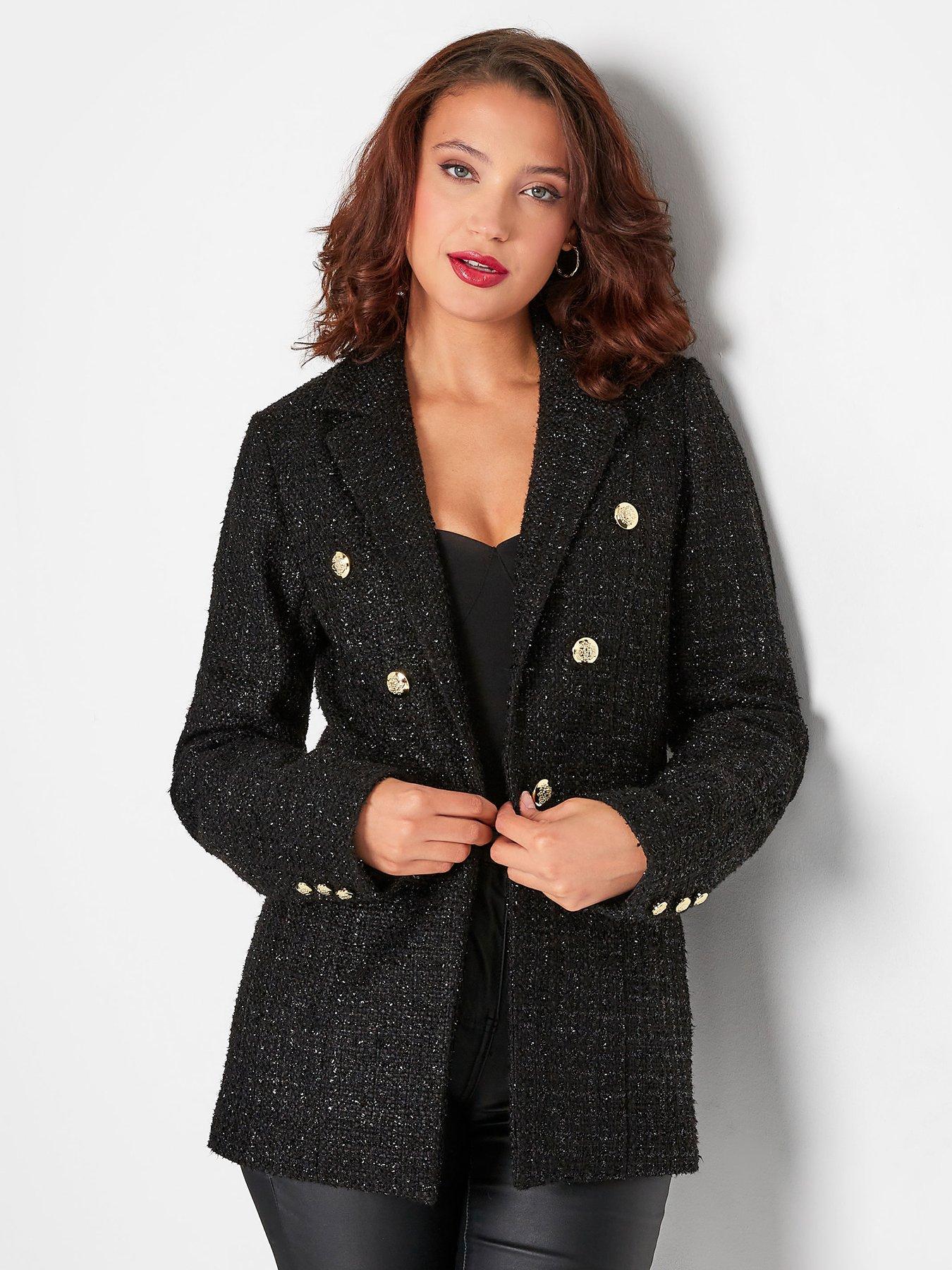 boucle long jacket