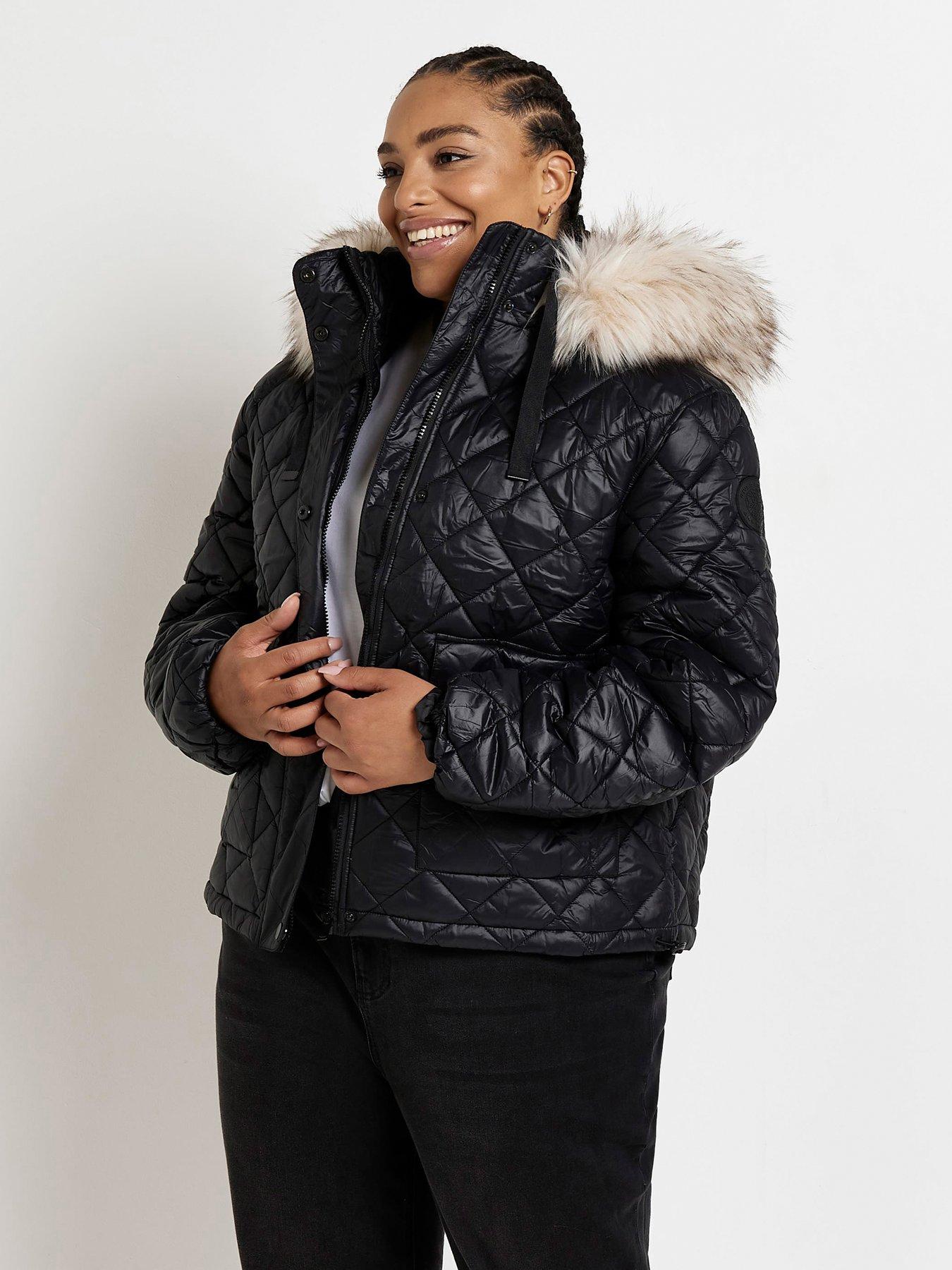 Faux fur plus clearance coat