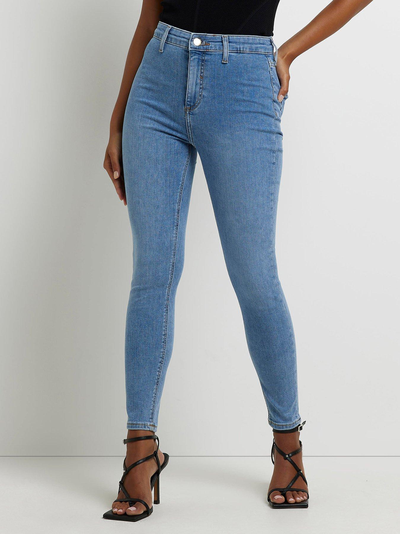 WOMEN FASHION Jeans Jeggings & Skinny & Slim Print Blue 38                  EU Desigual Jeggings & Skinny & Slim discount 64% 
