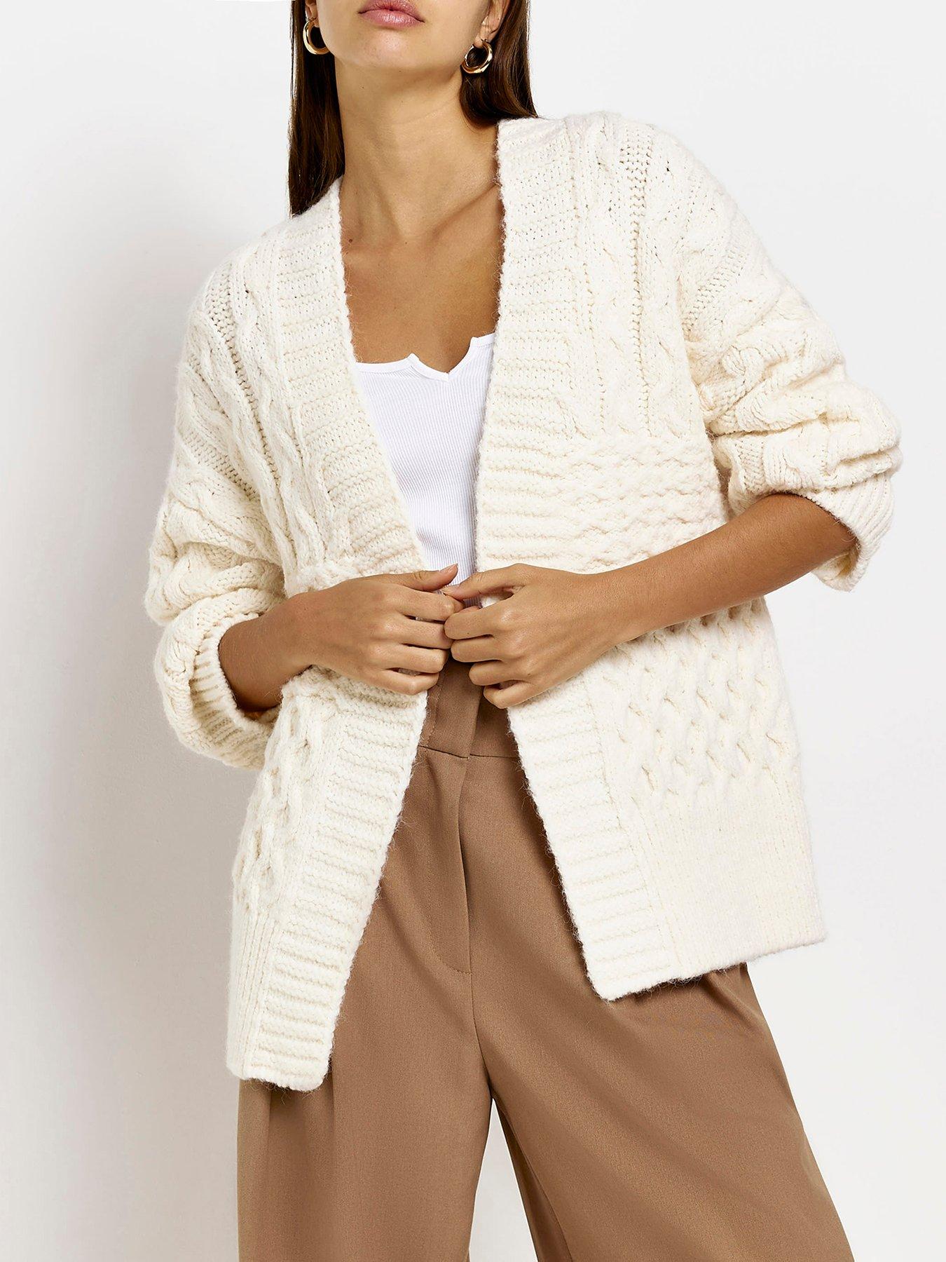 Cable Knit Cardigan - Cream