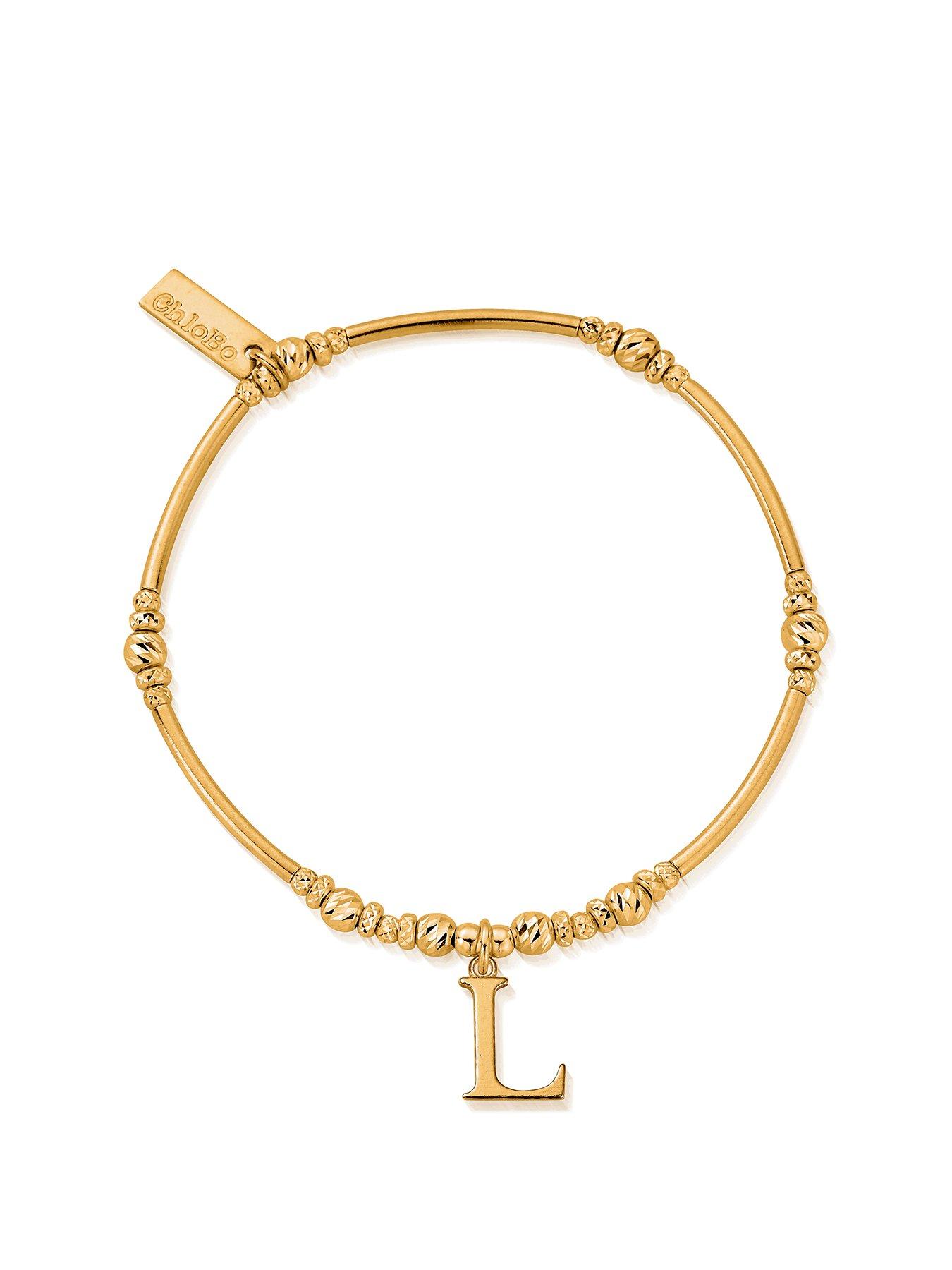 ChloBo Gold Iconic Initial Bracelet