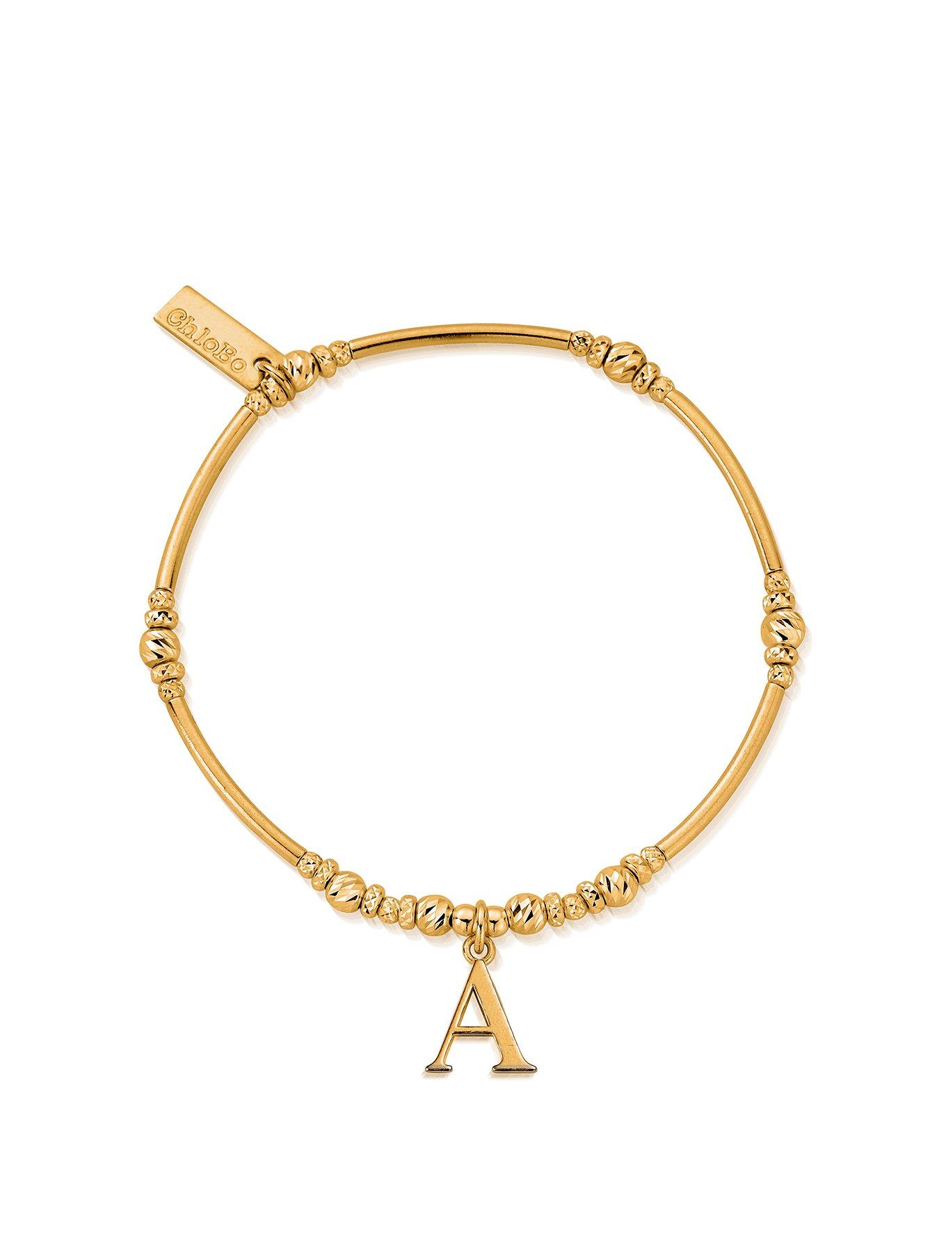 ChloBo Gold Iconic Initial Bracelet