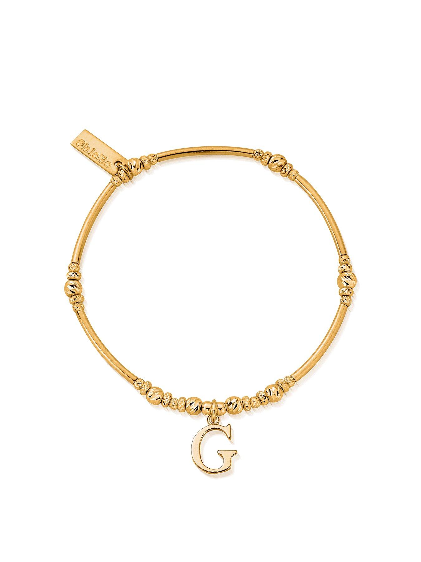 ChloBo Gold Iconic Initial Bracelet