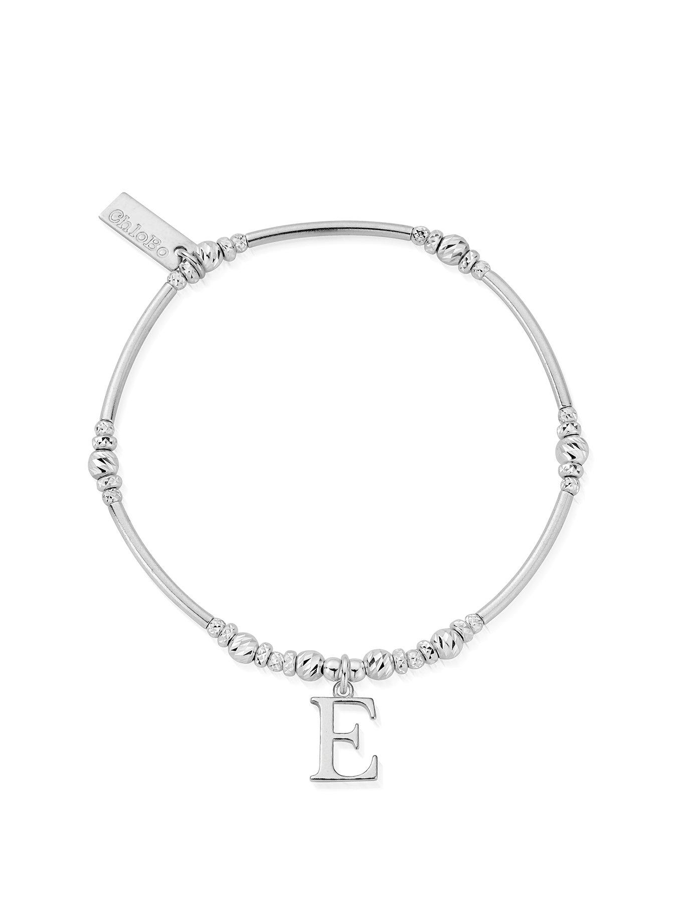 ChloBo Silver Iconic Initial Bracelet