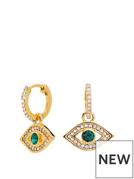 jon-richard-gold-plated-silver-crystal-evil-eye-charm-earrings
