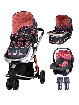 Cosatto Giggle 3 In 1 Travel System Pushchair Bundle - Pretty Flamingo