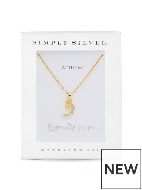 simply-silver-gold-plated-silver-cubic-zirconia-crescent-necklace-gift-boxed