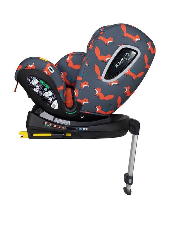 stillFront image of cosatto-all-in-all-i-size-rotate-car-seat-charcoal-mister-fox