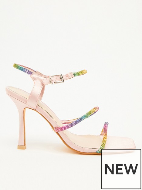 quiz-diamante-strap-heeled-sandals