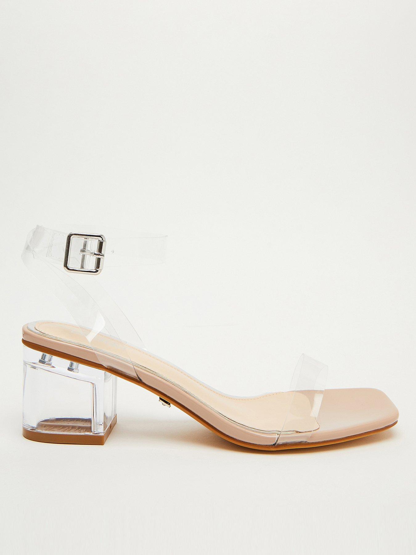 Quiz Clear Low Heeled Sandals