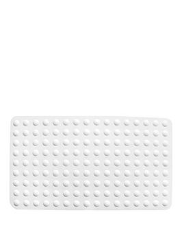 Product photograph of Aqualona White Bubbles Non-slip Safety Bath Mat from very.co.uk