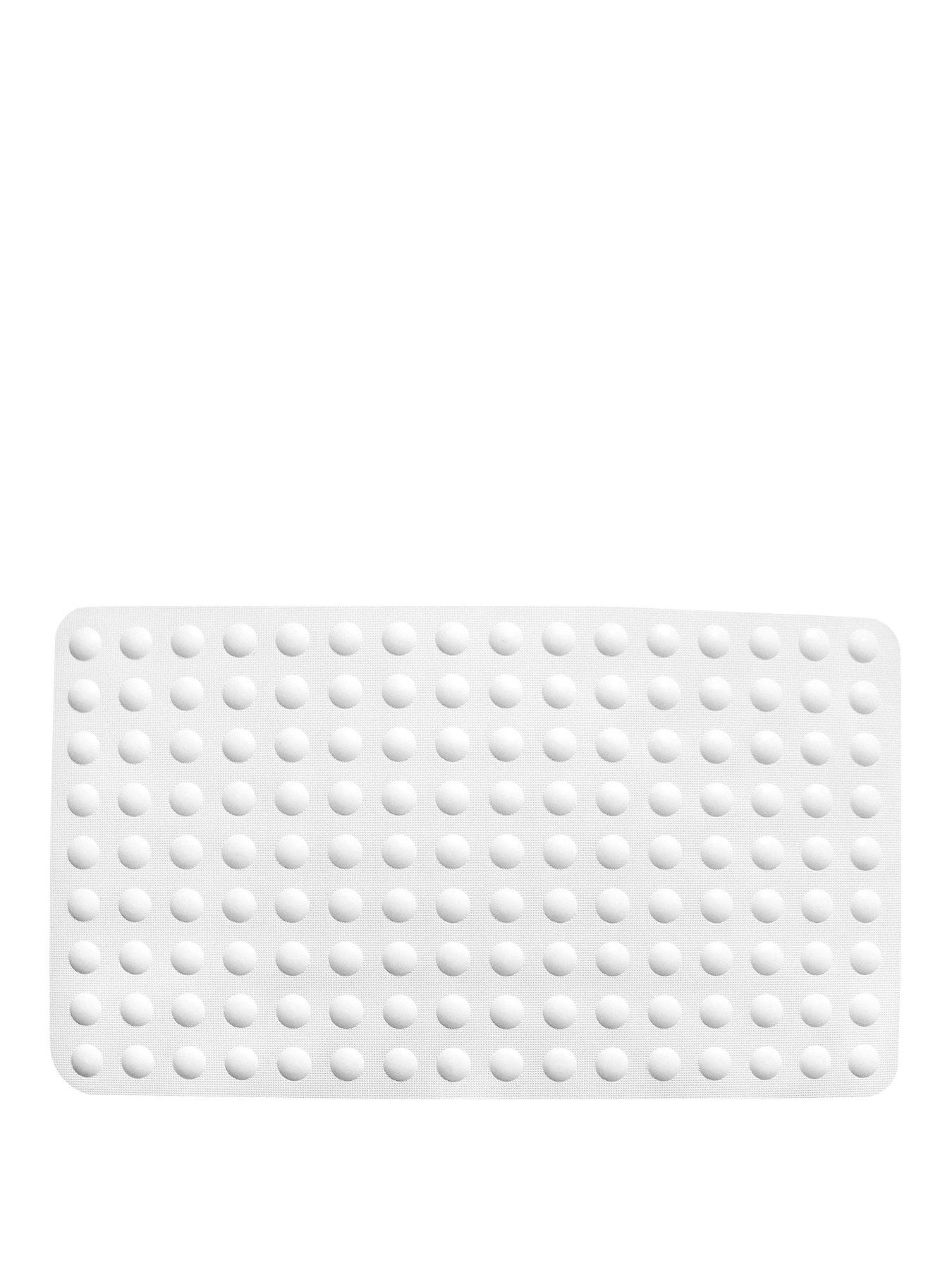AQUALONA White Bubbles NonSlip Safety Bath Mat Very.co.uk