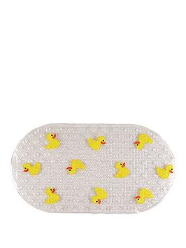 Product photograph of Aqualona Ducks Non-slip Safety Bath Mat from very.co.uk