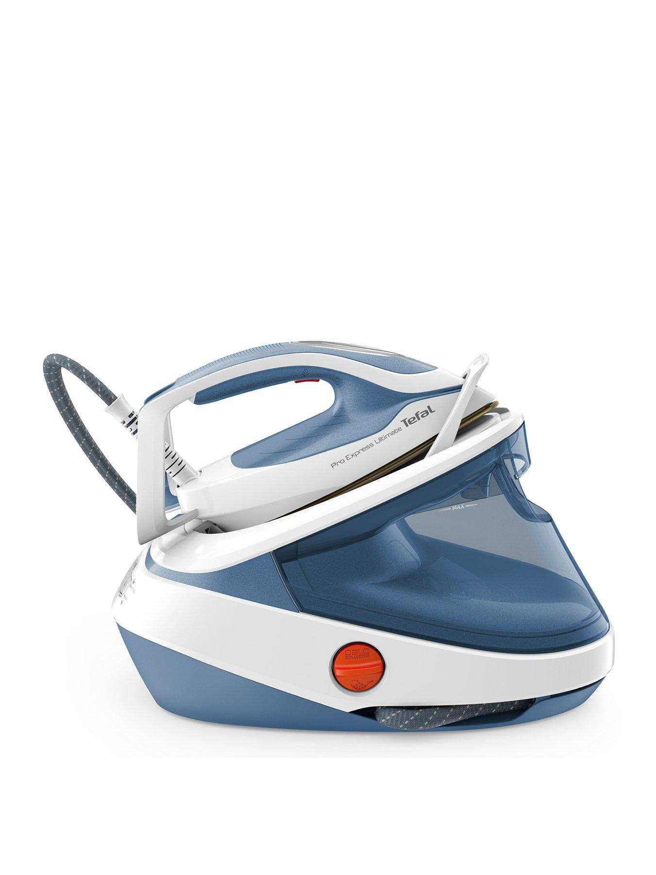 Product photograph of Tefal Steam Generator Iron 1 2l Pro Express Ultimate Gv9710 from very.co.uk
