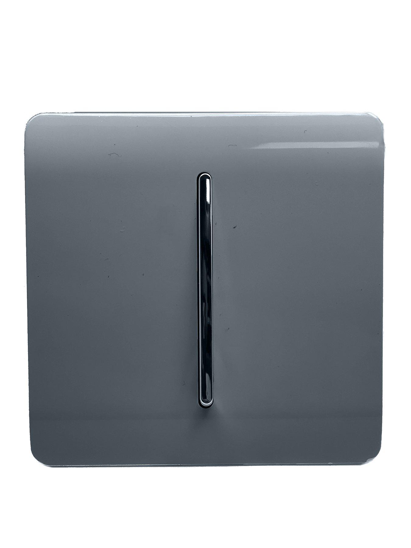 Product photograph of Trendiswitch 1g 3w Intermediate Lightswitch Warm Grey from very.co.uk
