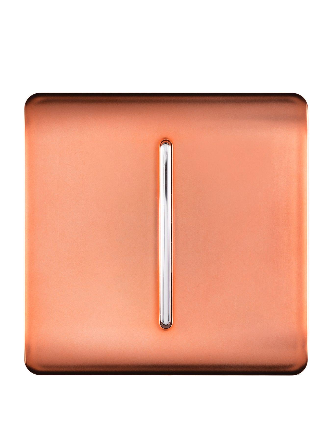 Product photograph of Trendiswitch 1g 3w Intermediate Lightswitch Copper from very.co.uk