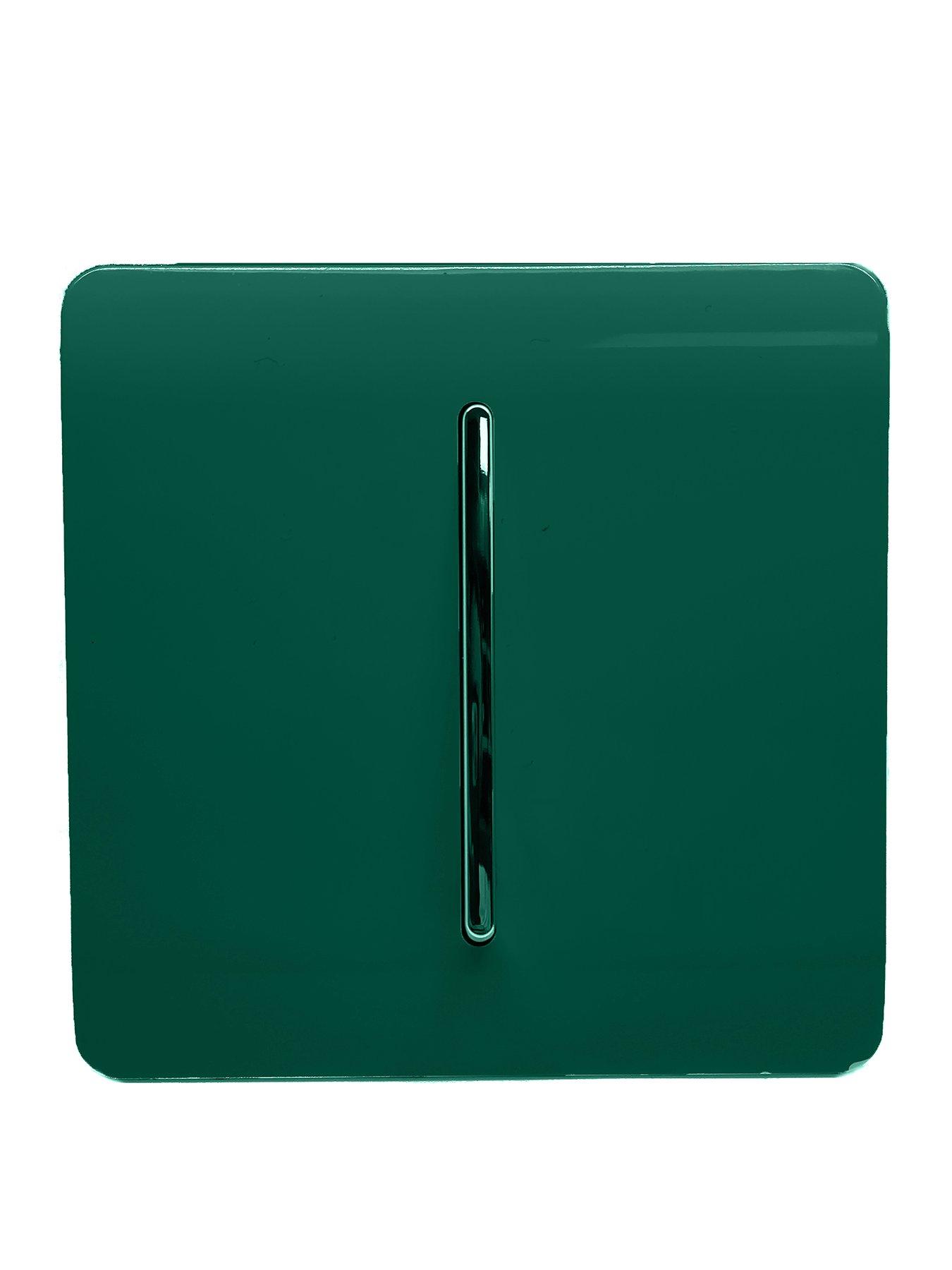 Product photograph of Trendiswitch 1g 3w Intermediate Lightswitch Dark Green from very.co.uk