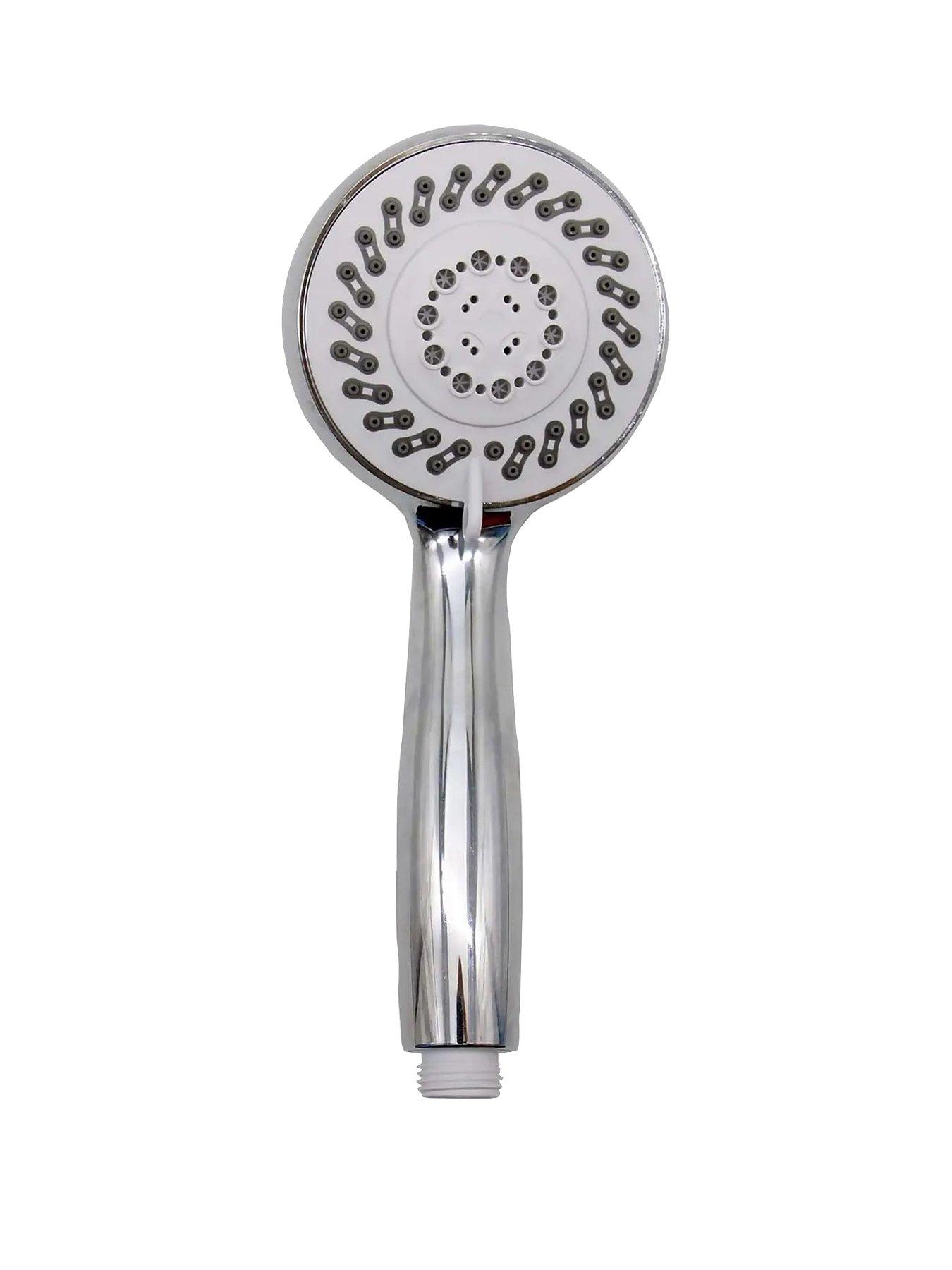 Product photograph of Aqualona Viva 5-pattern Shower Head from very.co.uk