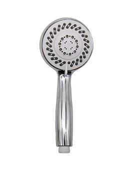 Product photograph of Aqualona Viva 5-pattern Shower Head from very.co.uk