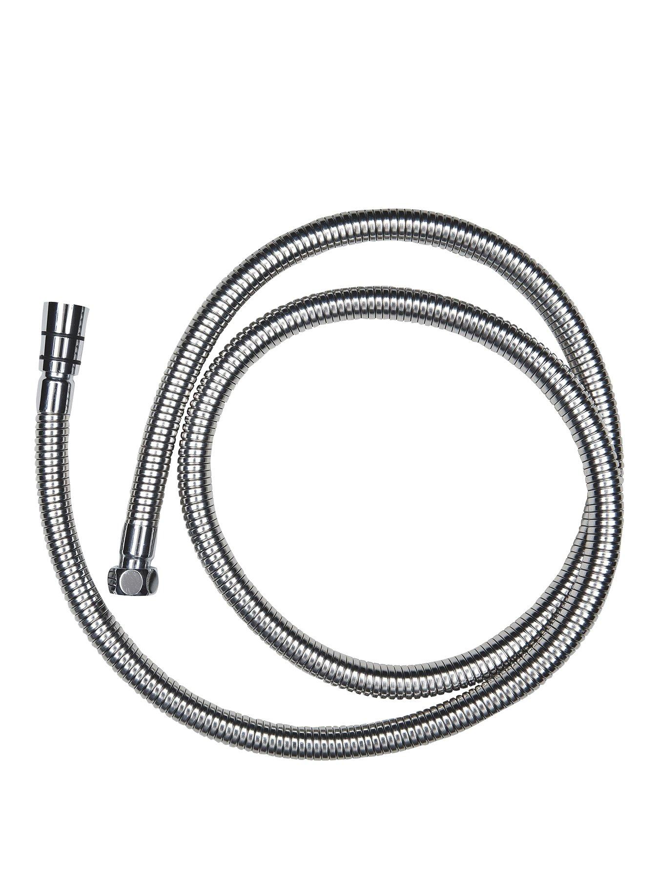 Product photograph of Aqualona Deluxe Stainless Steel Shower Hose from very.co.uk