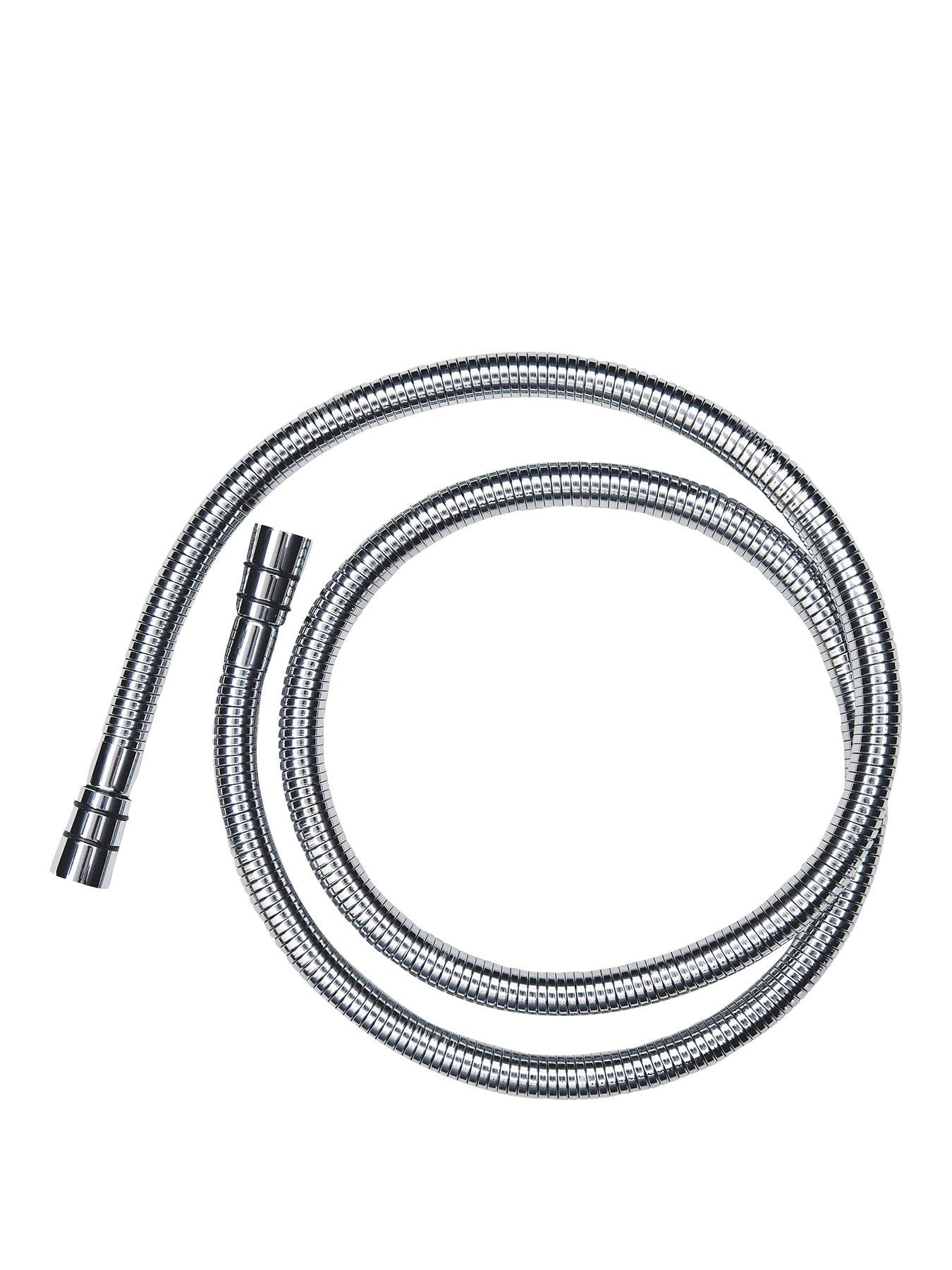 Product photograph of Aqualona Extendable Brass Shower Hose from very.co.uk