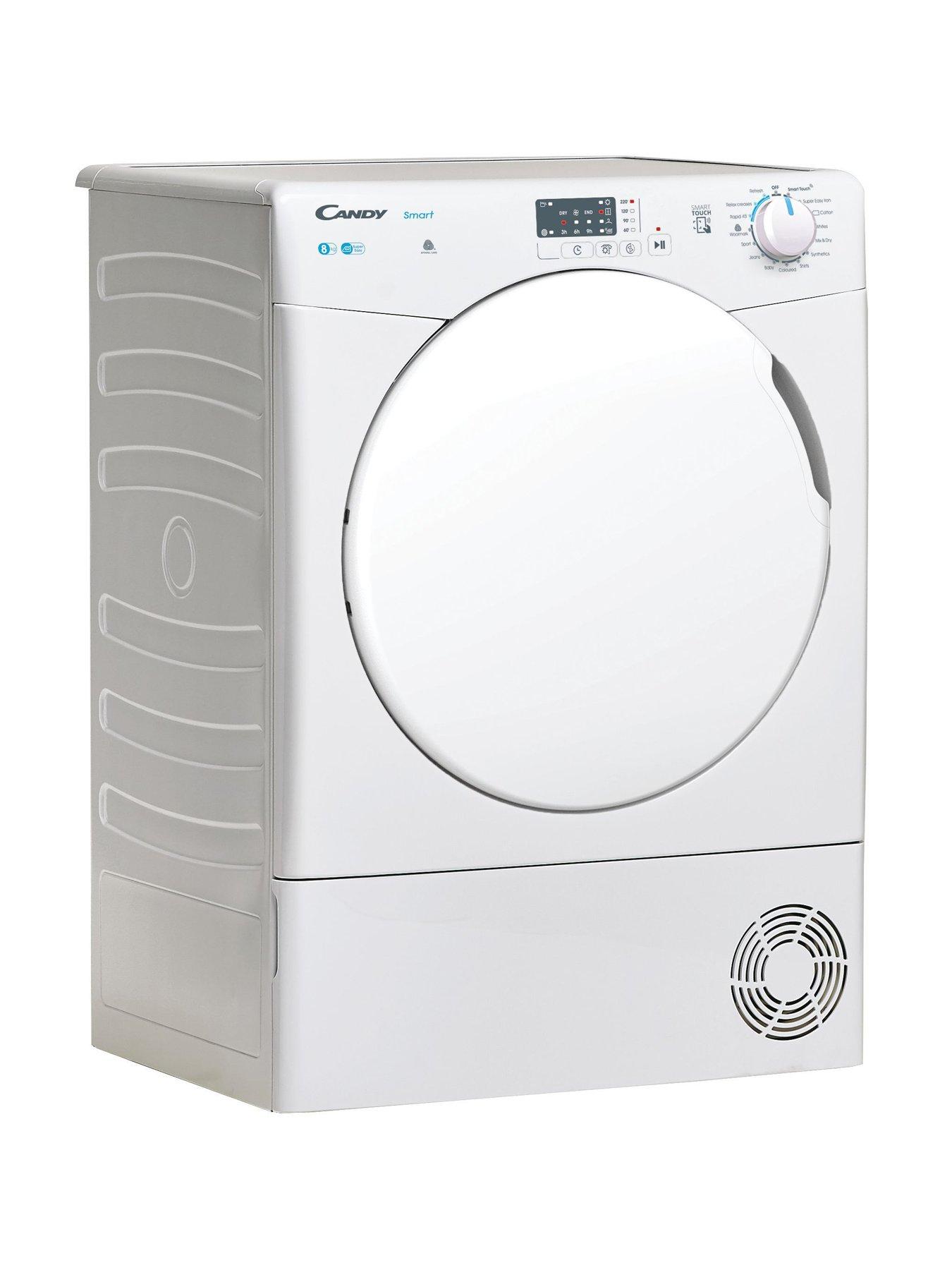 Image 3 of 5 of Candy Smart CSEC8LF 8kg Load Freestanding Condenser Tumble Dyer, Sensor Dry, Smart enabled, 14 Programmes - White