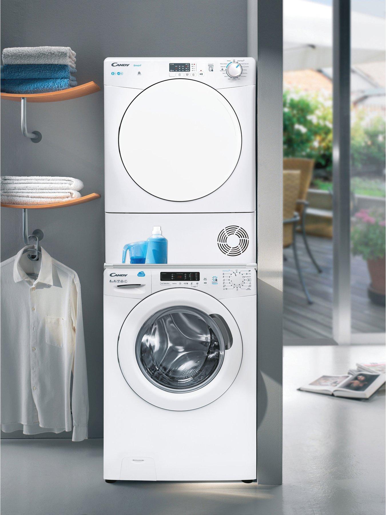 Image 4 of 5 of Candy Smart CSEC8LF 8kg Load Freestanding Condenser Tumble Dyer, Sensor Dry, Smart enabled, 14 Programmes - White