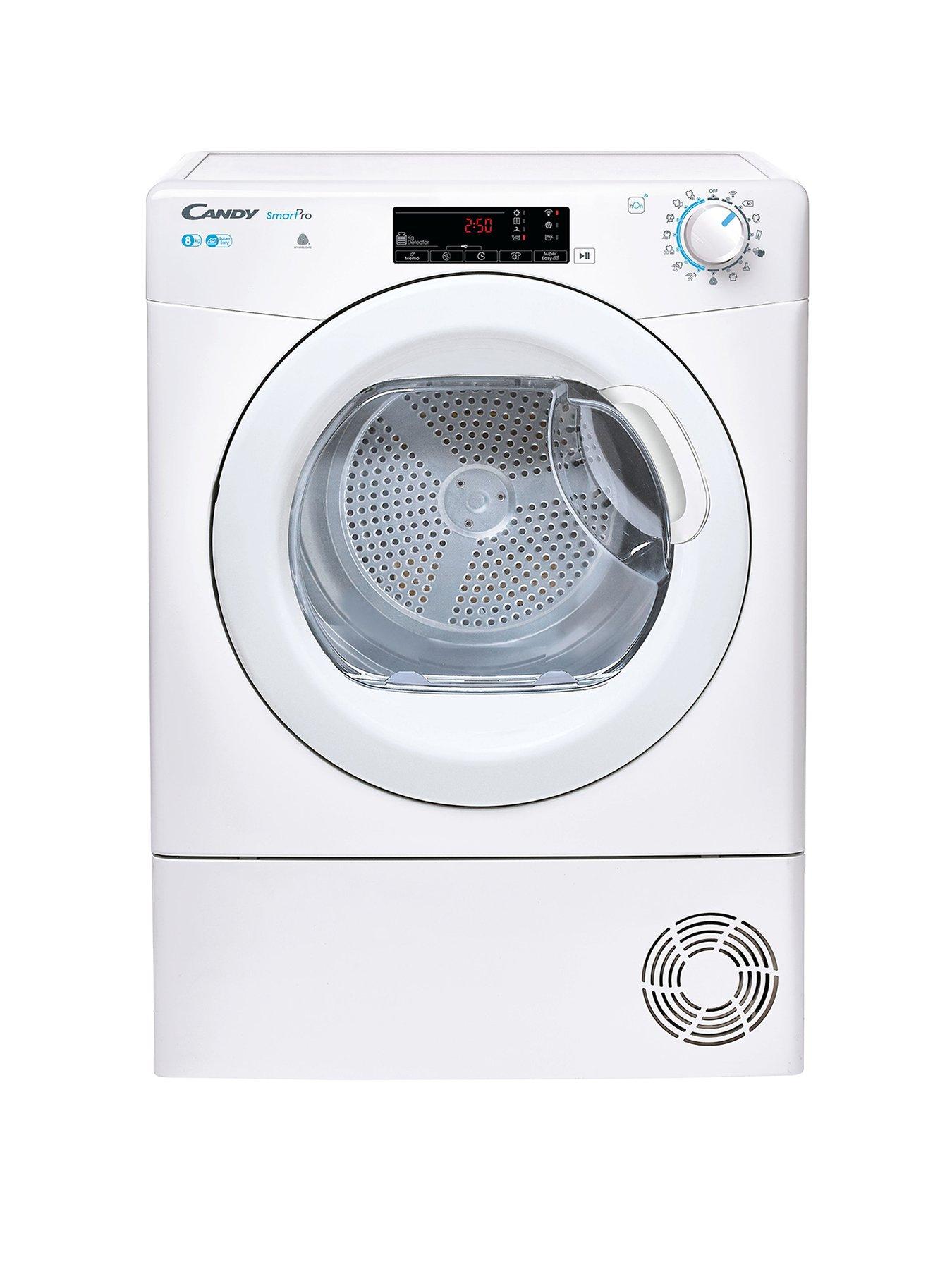 Candy Smart Pro Csoe C8Tg-80 8Kg Load Freestanding Condenser Tumble Dryer With Sensor Dry, Smart Enabled, 14 Programme - White