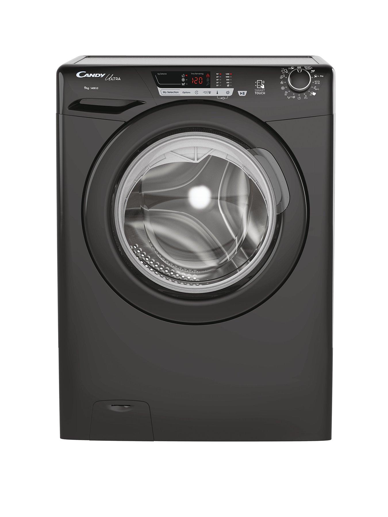 undefined Ultra HCU1492DBBE 9kg Load, 1400rpm Spin Freestanding Washing Machine - Android App Enabled, Eco Cycles, Water  &  Energy auto sensing - Black
