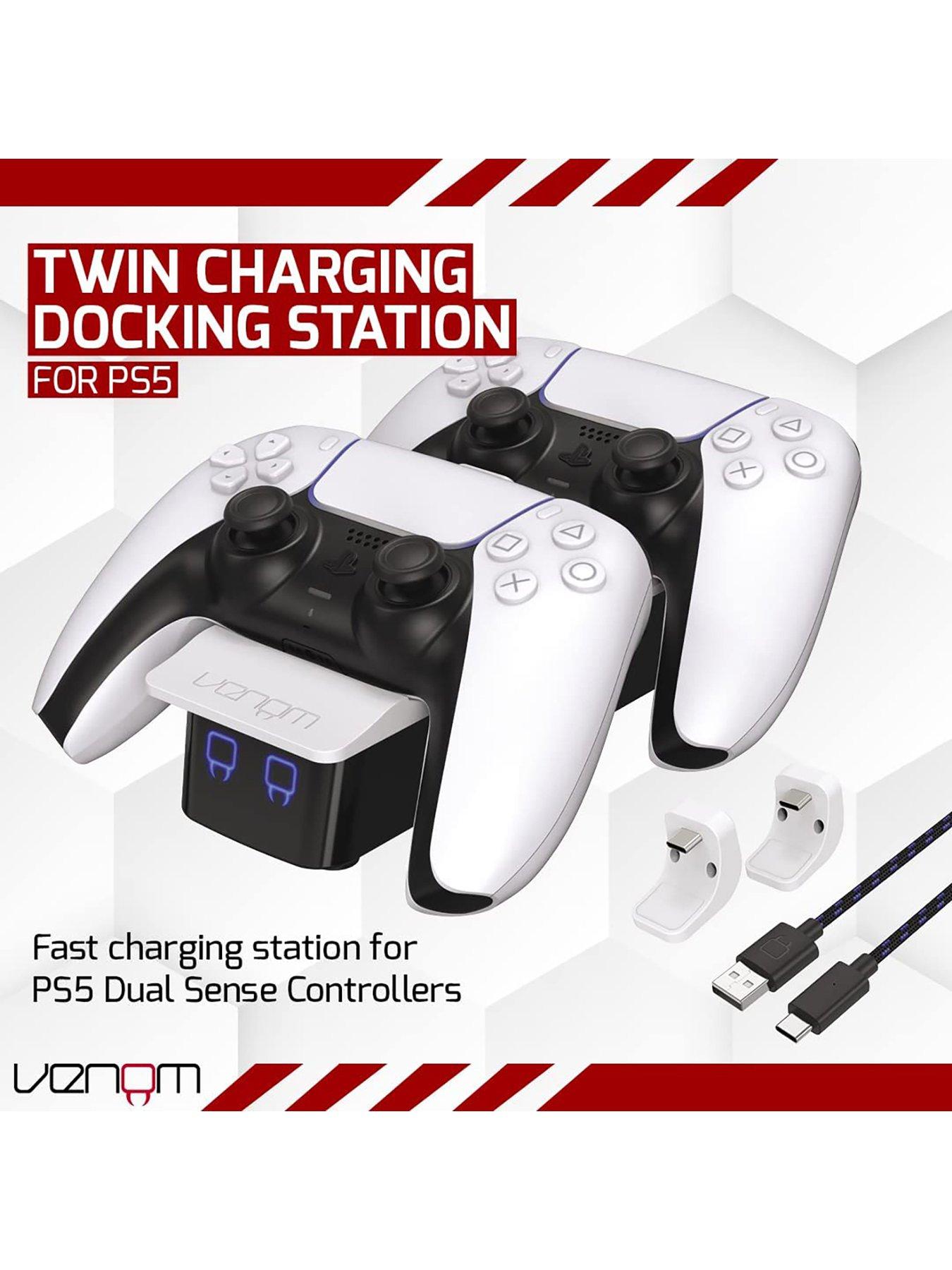 Image 4 of 6 of Venom White Ps5 Twin  Docking Station
