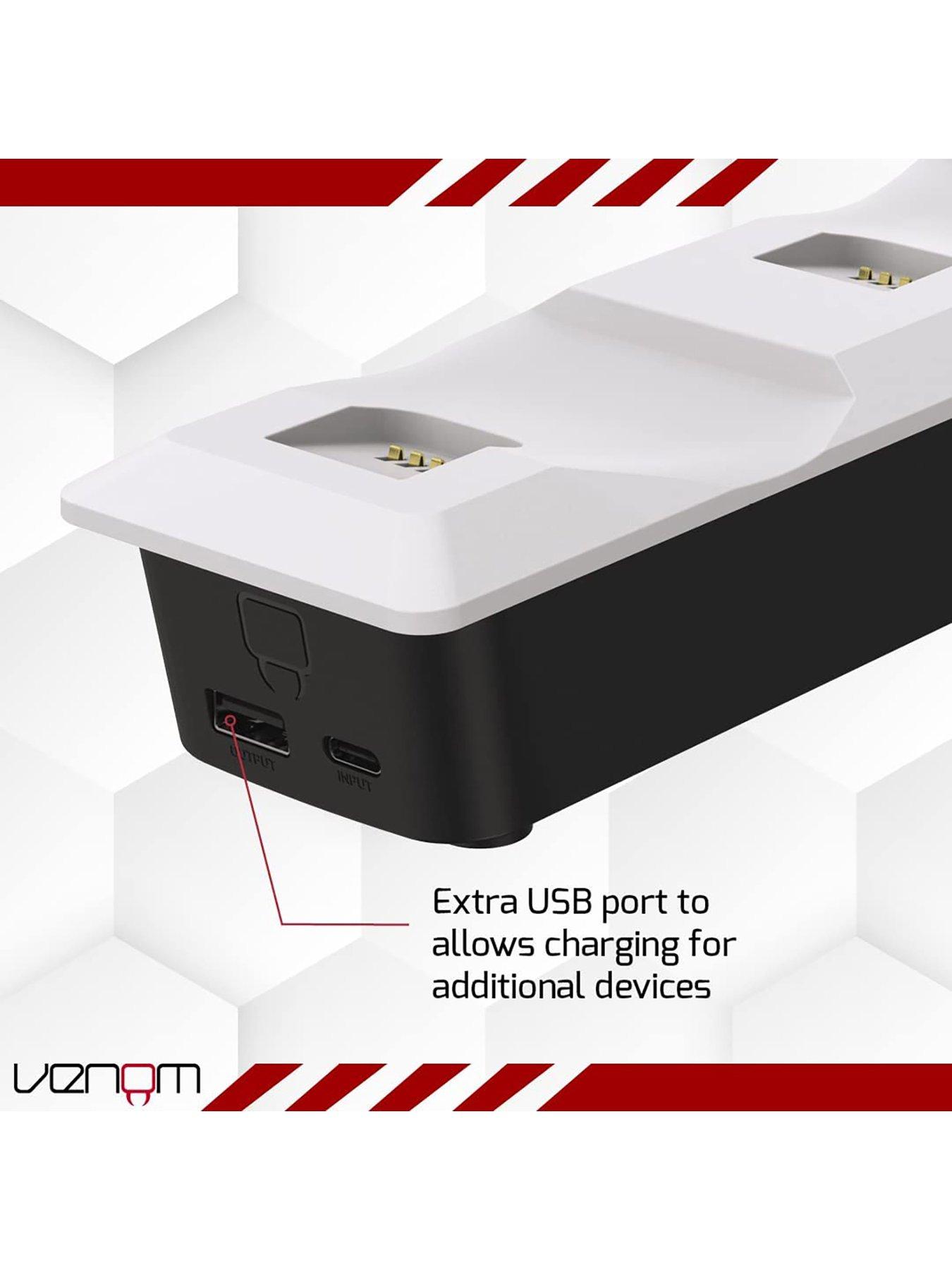 Image 5 of 6 of Venom White Ps5 Twin  Docking Station